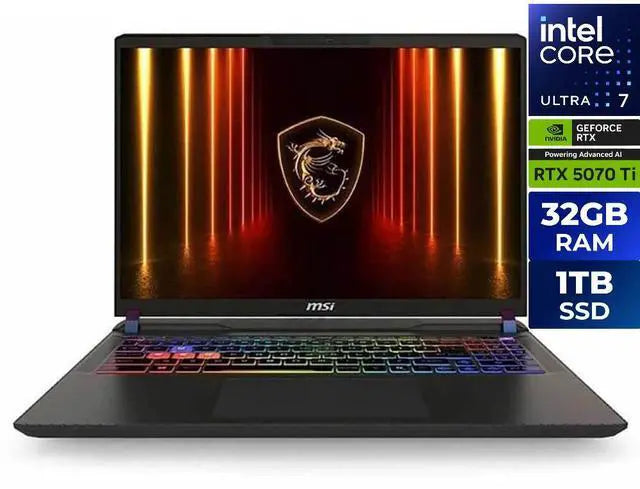 MSI Vector HX AI A2XWHG con RTX 5070 Ti y pantalla de 16 pulgadas